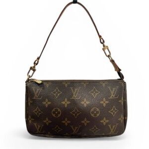 Louis Vuitton Monogram & Vachetta Pochette Mini Bag